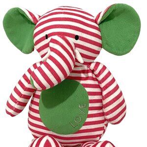 Bella Tunno Poetic‎ Plush Love Striped Elephant 17" Stuffed Animal Novelty Funny